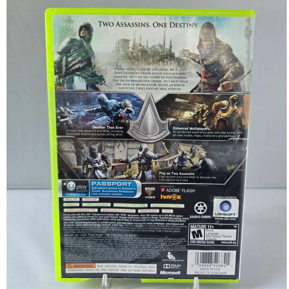 Assassin's Creed III & Revelations‎ Bundle - Xbox 360 - Complete CIB 2 Games